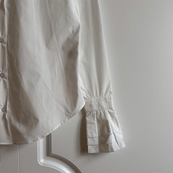 Louise Rømern Carter Skjorte, Cream Poplin